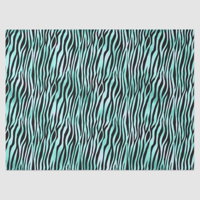 Papel De Seda Turquoise Safari Series Design 15 (Frente )