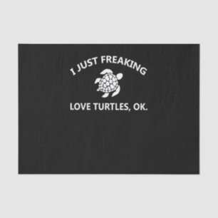 Papel De Seda Turtle Lover Eu Só Ataque Tartarugas Do Fôlego,