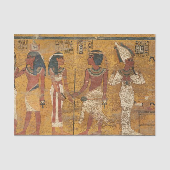 Papel De Seda Tutankhamun Tomb, Muro do Norte por História Egípc (Frente )