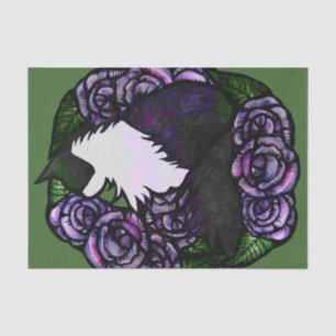 Papel De Seda Tuxedo Gato preto e branco