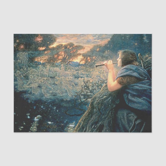 Papel De Seda "Twilight Fantasy" por Edward Robert Hughes (Frente )