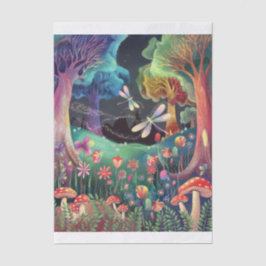 Papel De Seda Twilight Woodland Fantasy, Fairyland Vertical