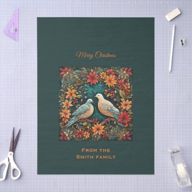 Papel De Seda Two Turtle Doves (Arte )