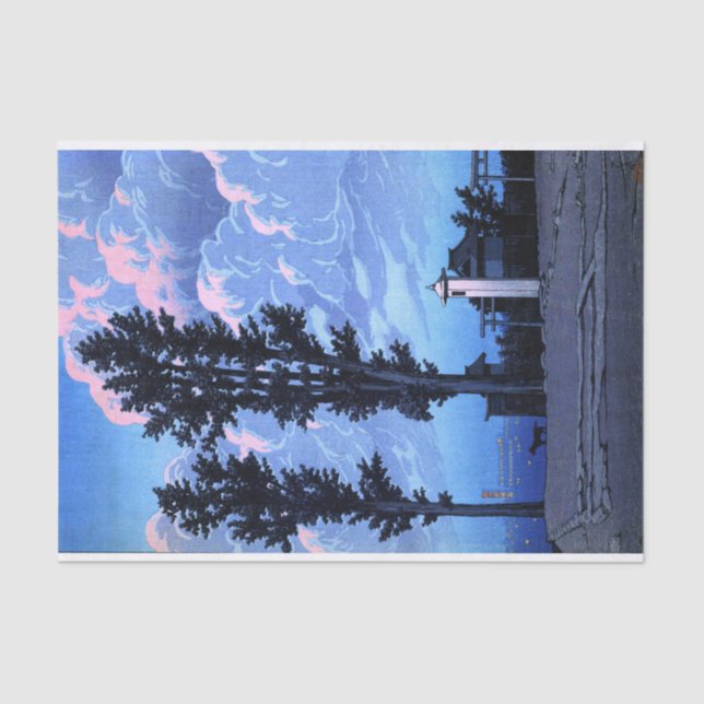 Papel De Seda ukiyoe hasui n14 Kanda Myojin Shrine Precent (Frente )