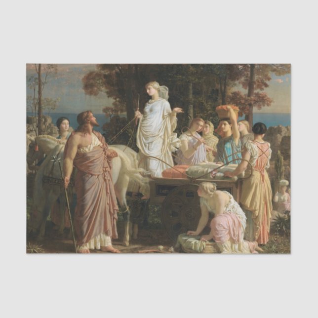 Papel De Seda Ulisses e Nausica por Charles Gleyre (Frente )