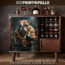 Papel De Seda Um boxeador de touros inglês