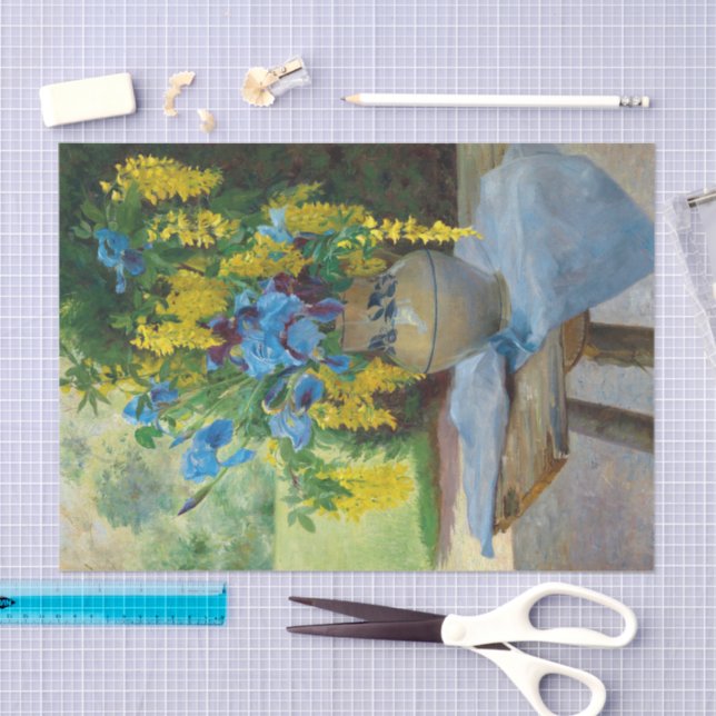 Papel De Seda Um Buquê Floral | Ella Wetzko-Ehrenberger (Arte )