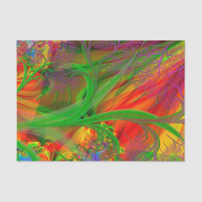 Papel De Seda Um Campo de Flores Selvagens (Frente )