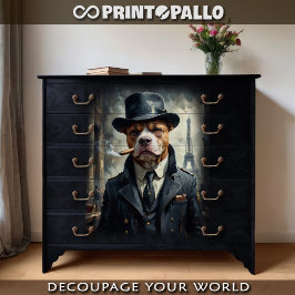 Papel De Seda Um cão beabull como detetive em Paris em 1930