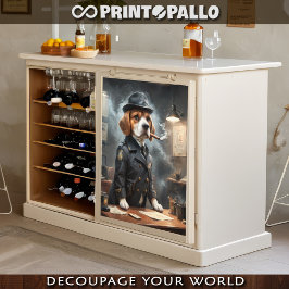 Papel De Seda Um cão de beagle é o Chefe da Polícia!