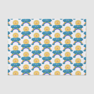 Papel De Seda Um desenho animado da nuvem-arco-íris, uma nuvem 