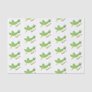 Papel De Seda Um desenho animado verde-giro