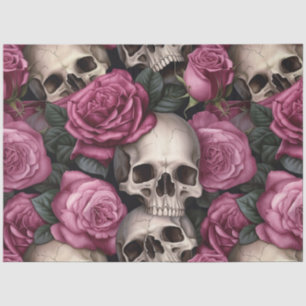 Papel De Seda Um desenho da série A Skull and Roses 5