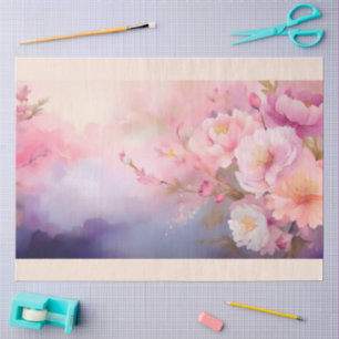 Papel De Seda Um Desenho de Flor Hazy #2