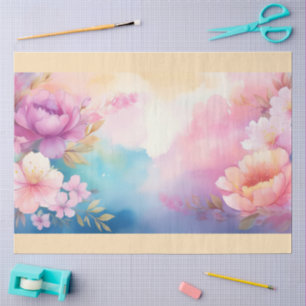 Papel De Seda Um Desenho de Flor Hazy #7