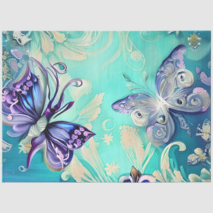 Papel De Seda Um Design 15 da Série Borboleta Mística