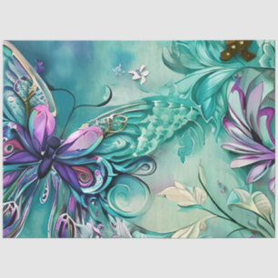 Papel De Seda Um Design 16 da Série Borboleta Mística