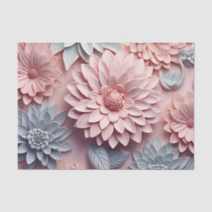 Papel De Seda Um Design 1 3D Flower Series