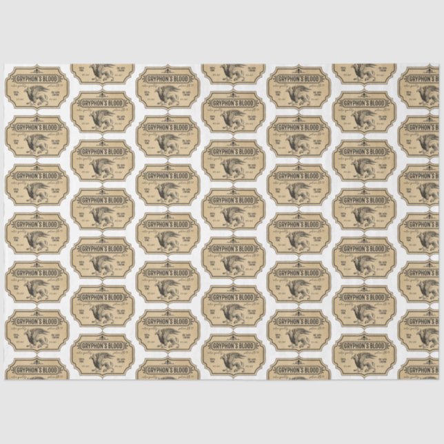 Papel De Seda Um Design 27 da Série Apothecary and Potion Label (Frente )