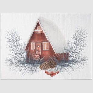 Papel De Seda Um Design 8 da série de pássaros Natal