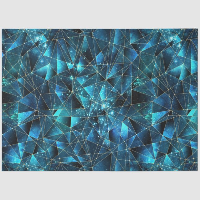 Papel De Seda Um Design 9 da Meia-Noite Crystal Series (Frente )
