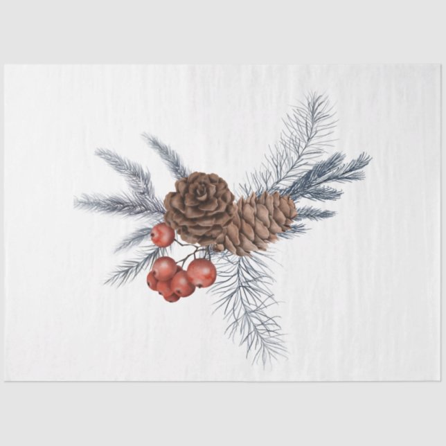 Papel De Seda Um Design 9 da série Natal Bird (Frente )