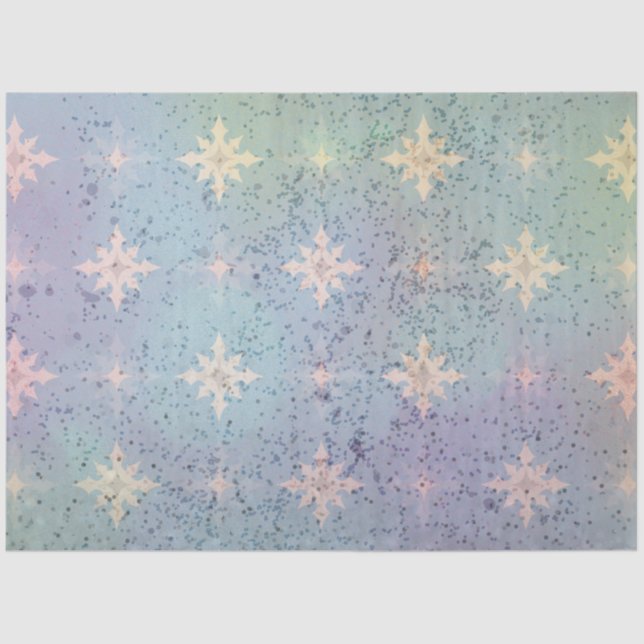 Papel De Seda Um Design azul da série Grunge 4 (Frente )