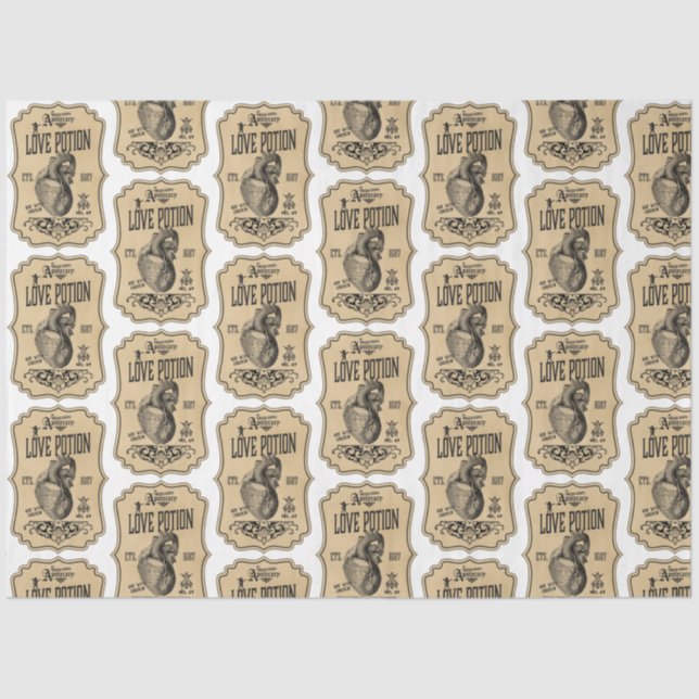 Papel De Seda Um Design da série Apothecary and Potion Label 31 (Frente )