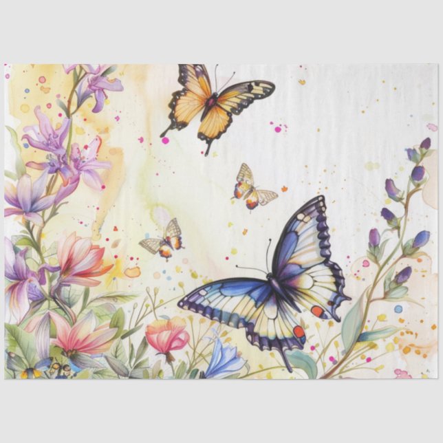 Papel De Seda Um Design da série Butterfly nº 4 (Frente )