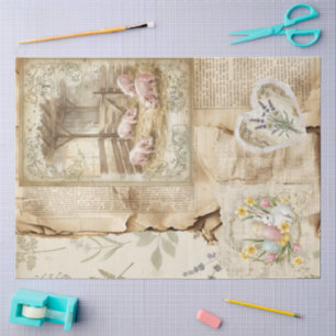 Papel De Seda Um design da série de Páscoa da Ephemera #11