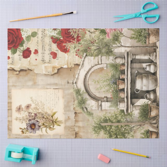 Papel De Seda Um Design da Série de Páscoa da Ephemera #23 (Arte )