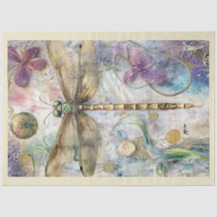 Papel De Seda Um Design da Série Dragonfly Artística nº 12
