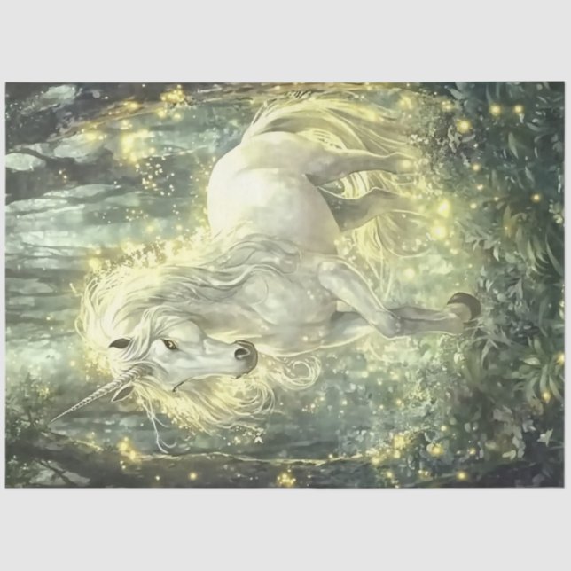 Papel De Seda Um Design da série Emerald Forest Fairy nº 3 (Frente )