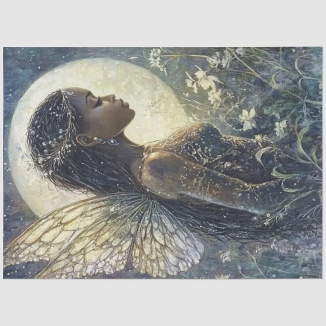 Papel De Seda Um Design da série Fairy Moon nº 1 (Frente )