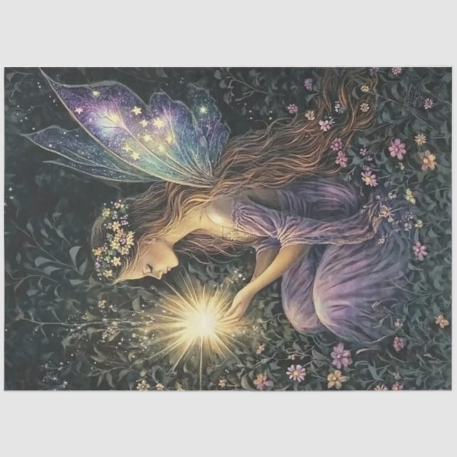 Papel De Seda Um Design da série Fairy Moon nº 3 (Frente )