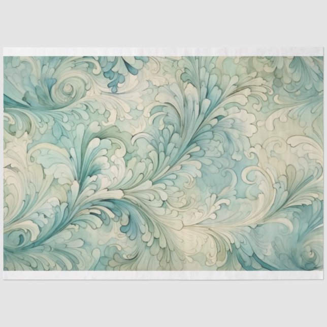 Papel De Seda Um Design da Série Mar 9 (Frente )