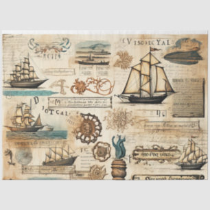 Papel De Seda Um Design da Série Náutica Scrappy 15
