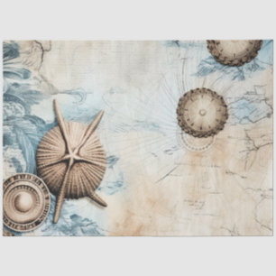 Papel De Seda Um Design da Série Náutica Shabby Chic 12