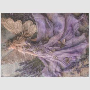 Papel De Seda Um Design de Fada de Lavanda Mística nº 1