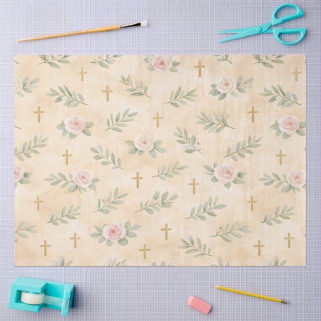 Papel De Seda Um Design de Primeira Comunhão #8 (Arte )