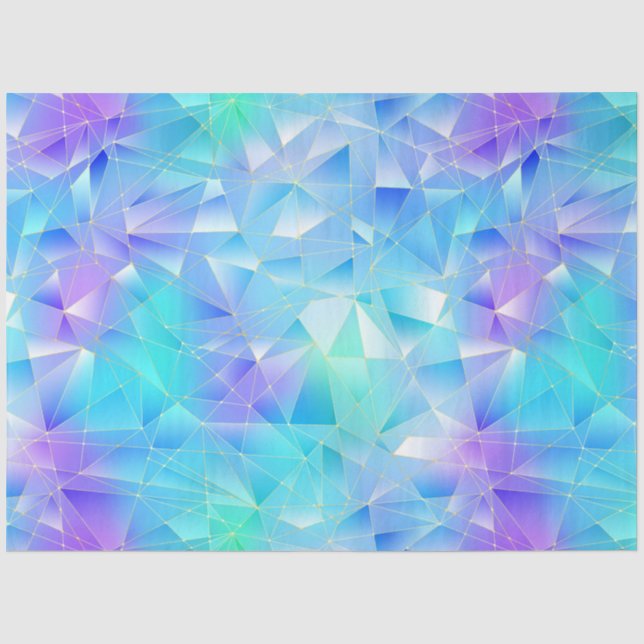 Papel De Seda Um Design de Série Cristal de Sereia 1 (Frente )