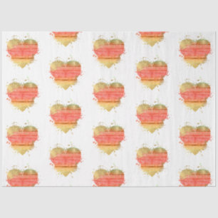 Papel De Seda Um Design de Série de Coração Angustiado Vintage 6