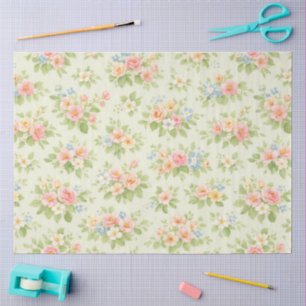 Papel De Seda Um Design Floral Elástico #11