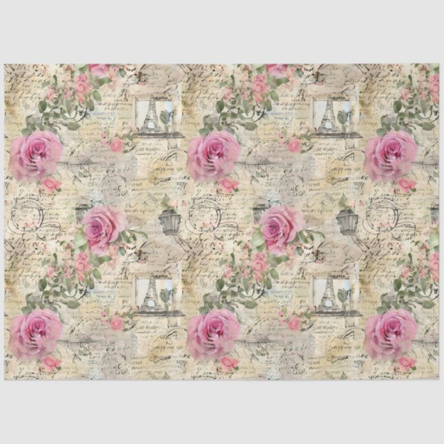 Papel De Seda Um Design francês Ephemera Series 1 (Frente )