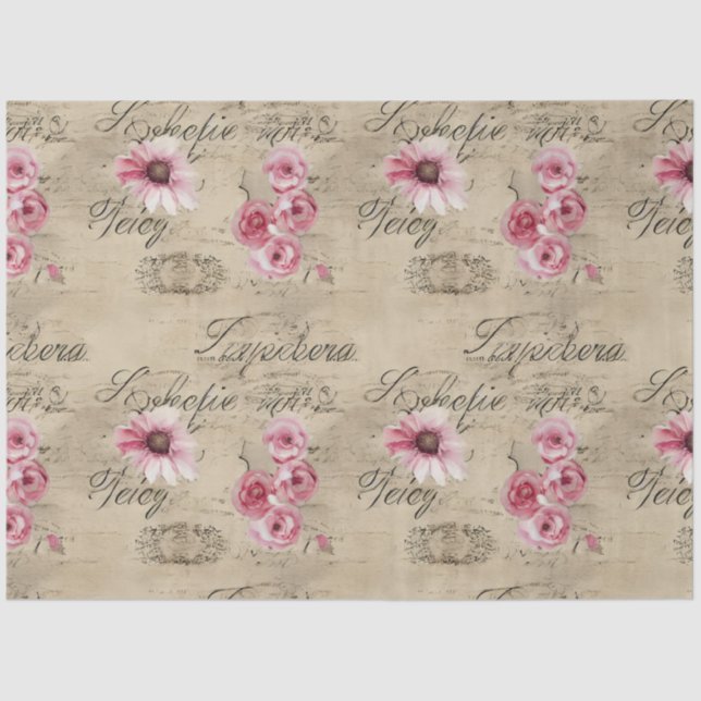 Papel De Seda Um Design francês Ephemera Series 20 (Frente )