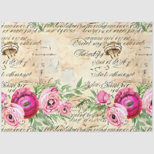 Papel De Seda Um Design francês Ephemera Series 25 (Frente )