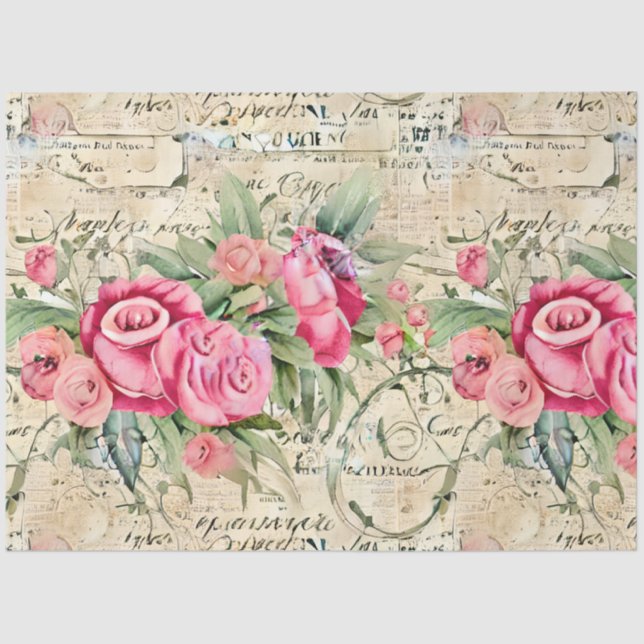 Papel De Seda Um Design francês Ephemera Series 26 (Frente )