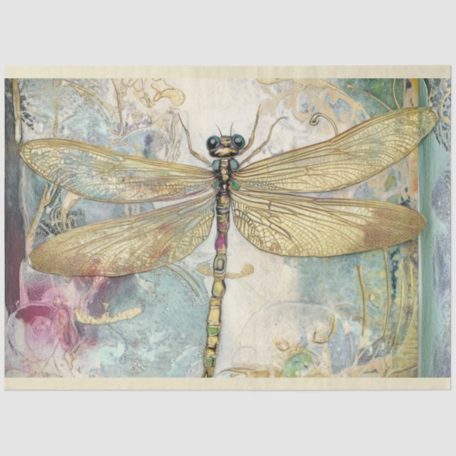 Papel De Seda Um Design nº 7 da série Dragonfly (Frente )