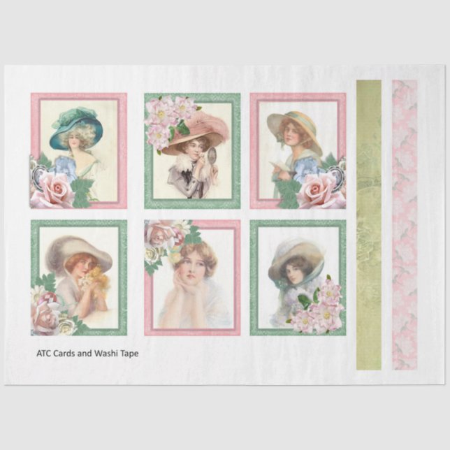 Papel De Seda Um Design Série Shabby Chic 26 (Frente )