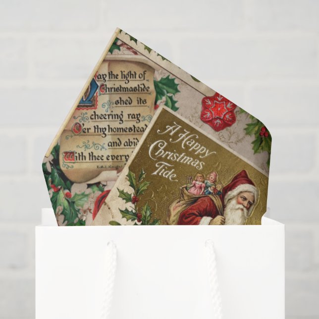 Papel De Seda Um Feliz Natal (Sacola de presentes)